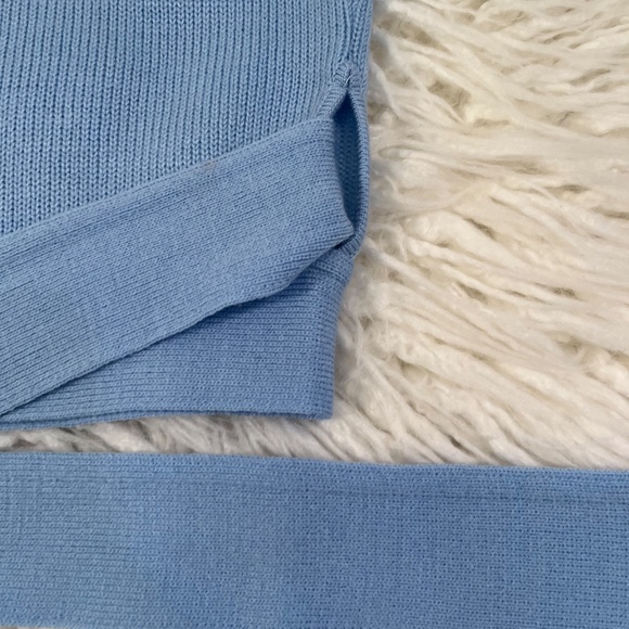 EUROTARD "Wrap Sweater in Light Blue" - Picture 6 of 6